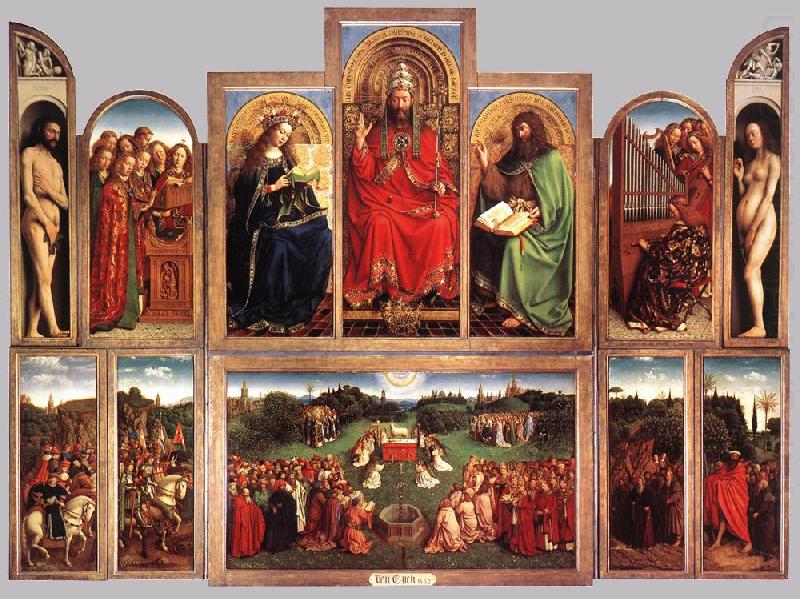 The Ghent Altarpiece (wings open), EYCK, Jan van